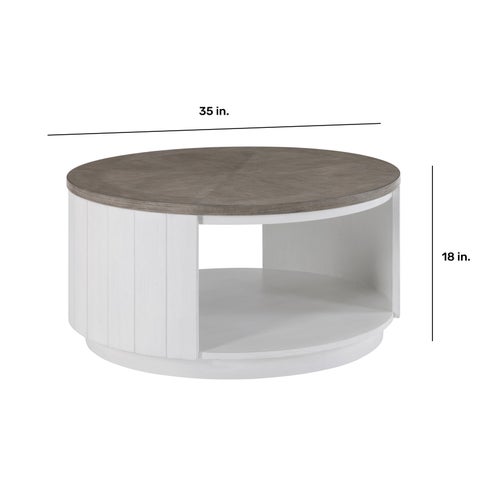 Damage Flexsteel Melody 35” Round Coffee Table