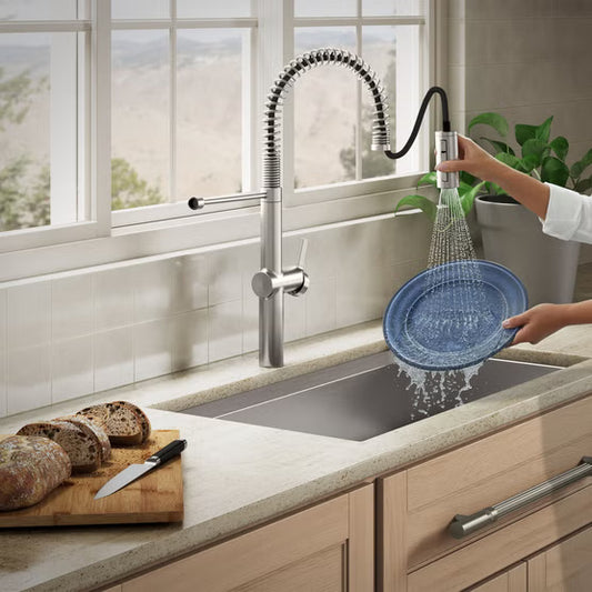 Kohler Haku R38475-LVS Semi-Professional Pull-down Kitchen Faucet Brushed Nickel