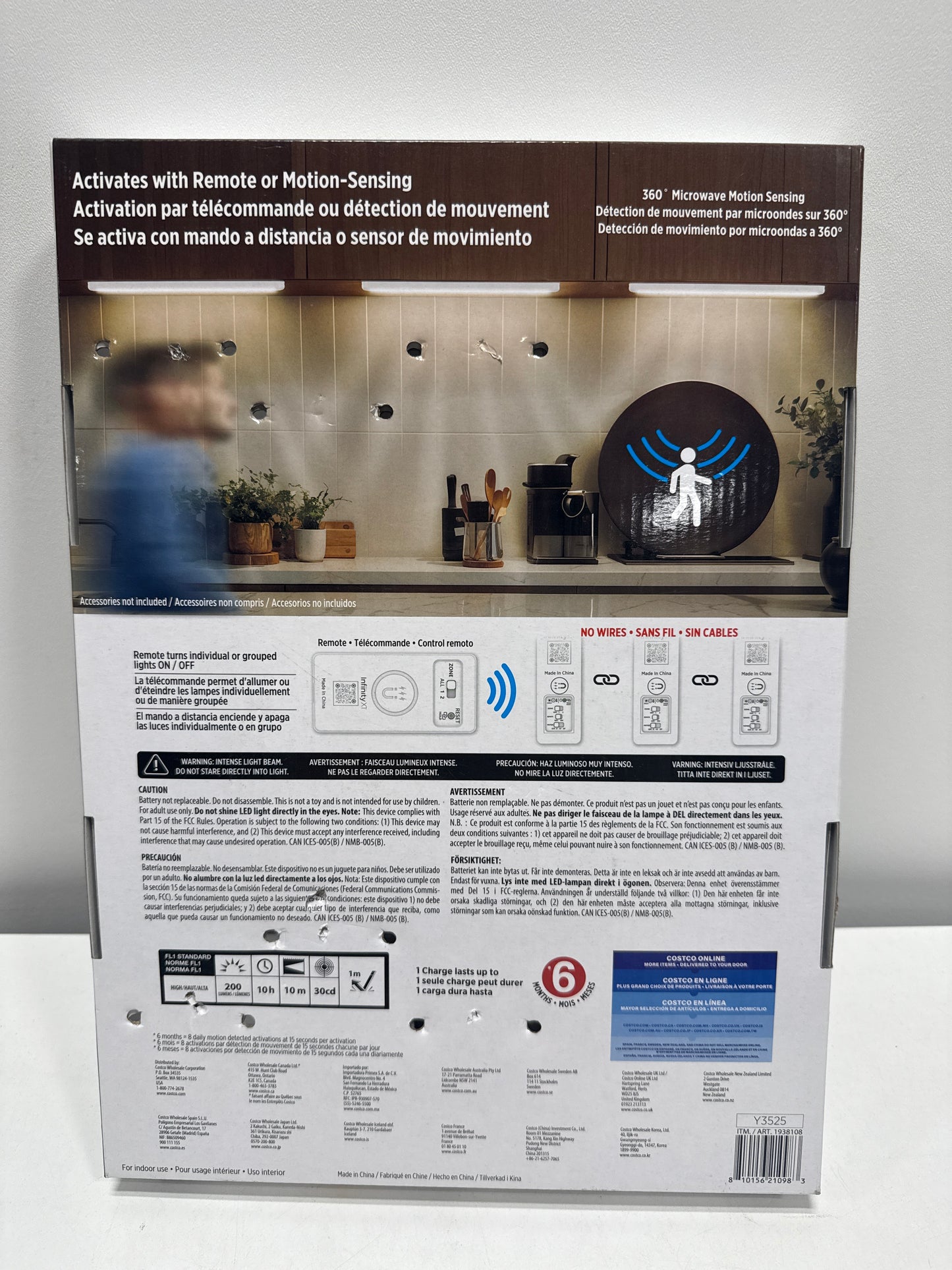 See Desc Infinity X1 3-Pack Under Cabinet Rechargeable Light