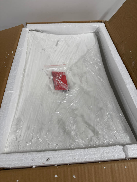 Signature Hardware 250926 Violette 26" Resin Vessel Bathroom Sink White