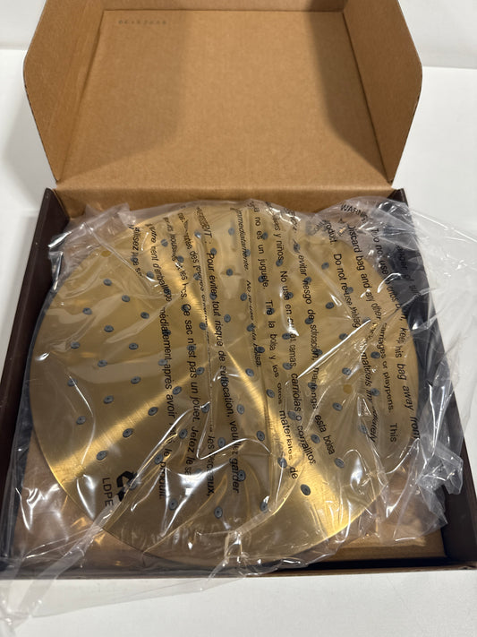 Signature Hardware 948948-8-1.8 1.75 GPM 8" Wide Modern Round Rain Shower Head Brushed Gold