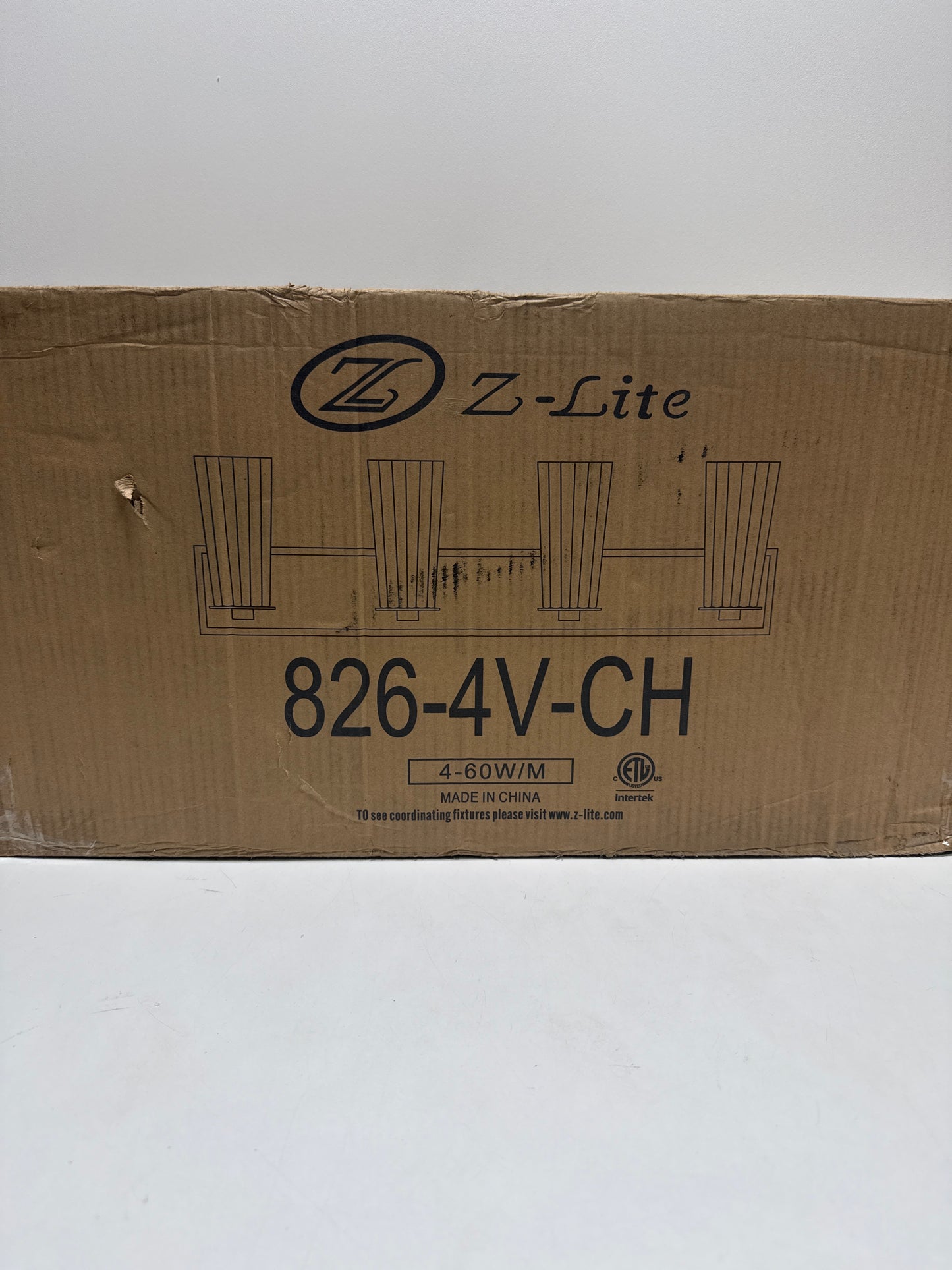 Z-Lite Titus 32 Inch Bath Vanity Light Titus - 826-4V-CH - Transitional