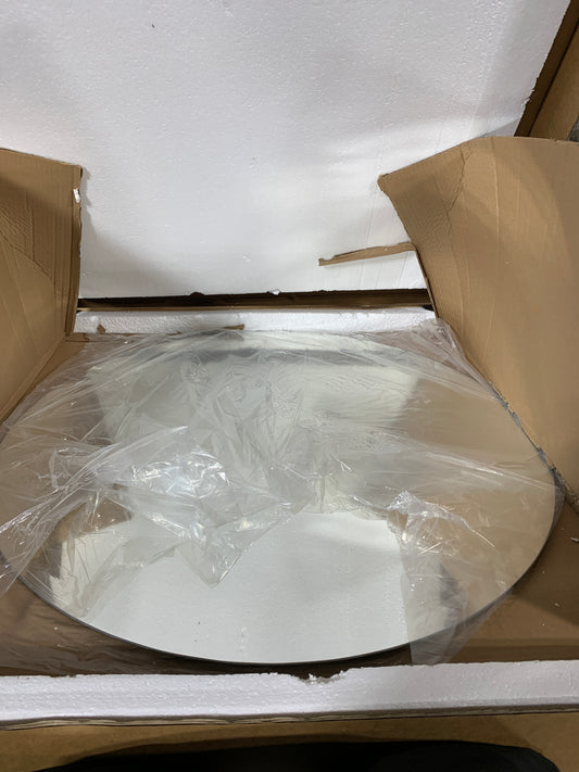 Bellevue 28" Diameter Circular Frameless Bathroom Mirror