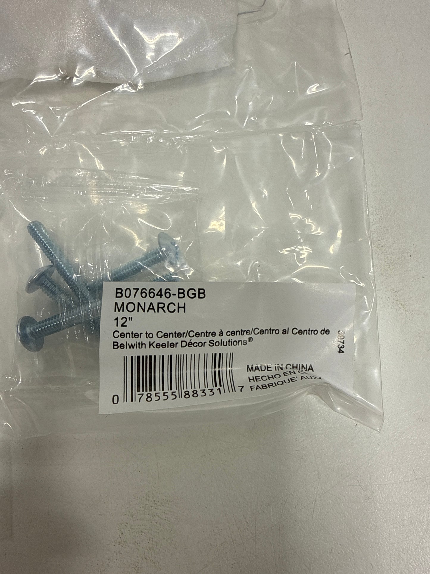 2 x Belwith Keeler B076646 Monarch 12’’ Center to Center Regal Glam Bridge Large Cabinet Handle - *Tools Hardware & Misc