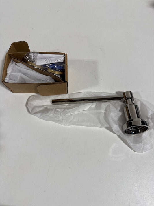 Signature Hardware 948295 Greyfield Wall-Mounted Toilet Paper Holder Polished Nickel