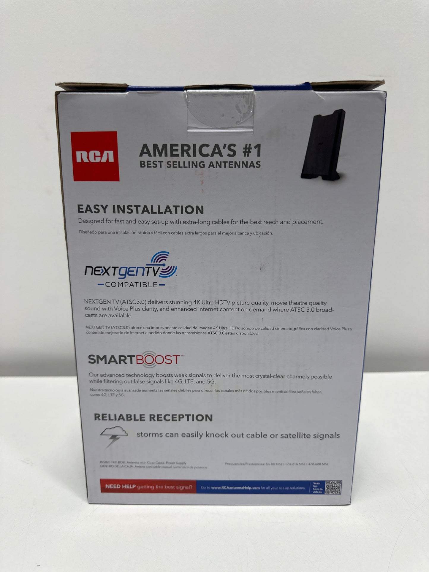 RCA - Amplified Indoor HDTV Antenna - Black