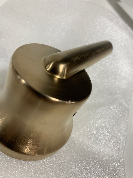 Scratch Delta Trinsic Gold 1-Handle Wall-Mount Valve Trim Kit in Champagne Bronze