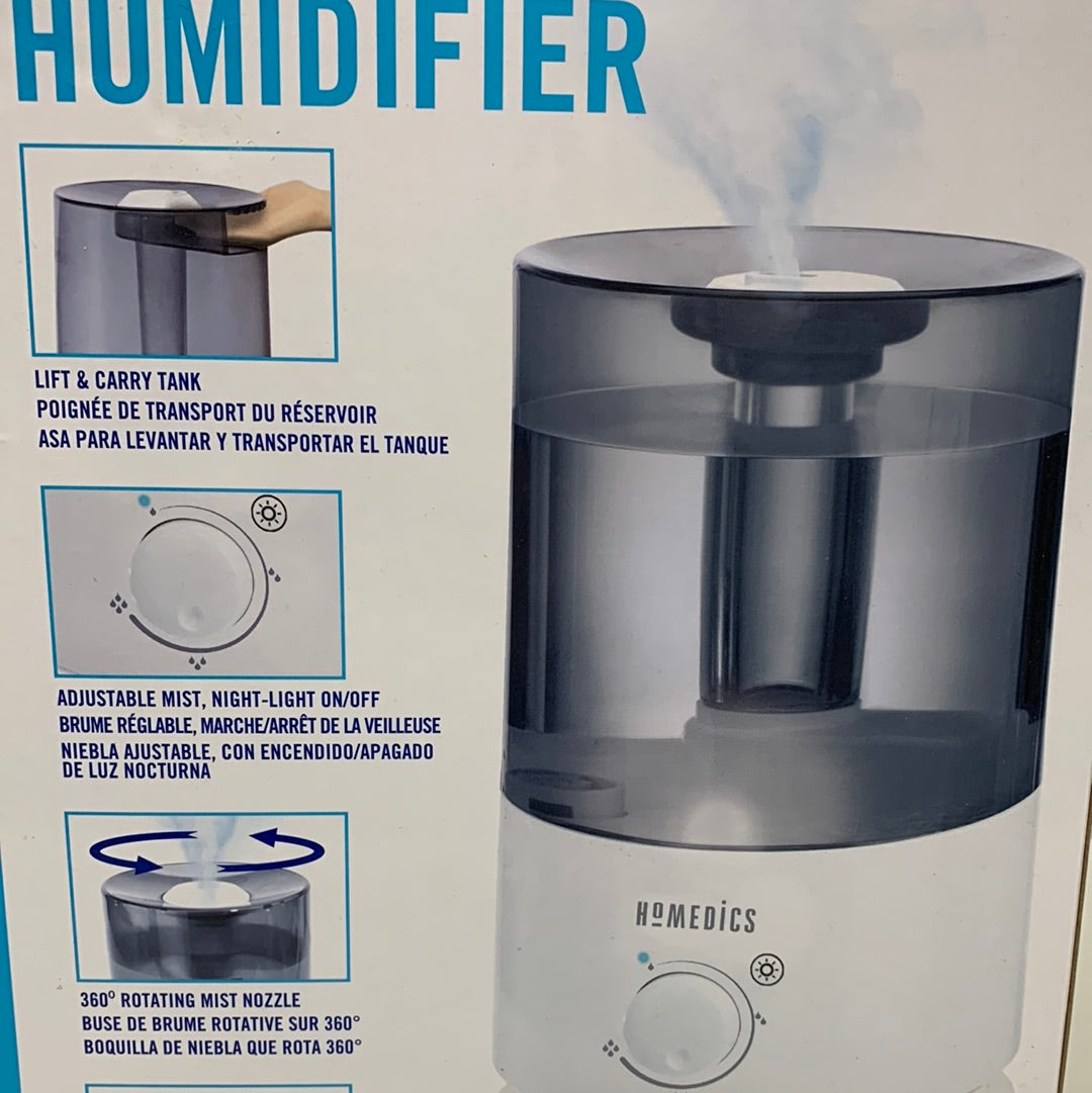 See Desc HoMedics, TotalComfort Ultrasonic Cool Mist Humidifier | Essential Oil Diffuser