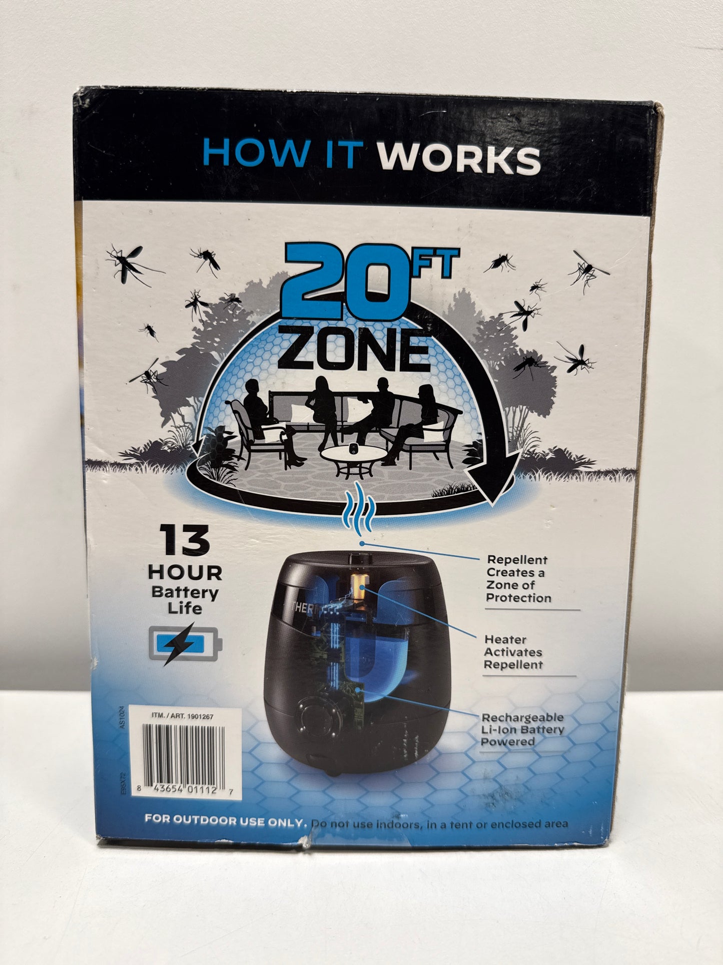 See desc Thermacell E95 Mosquito Repellent Device + Fast Charging Doc