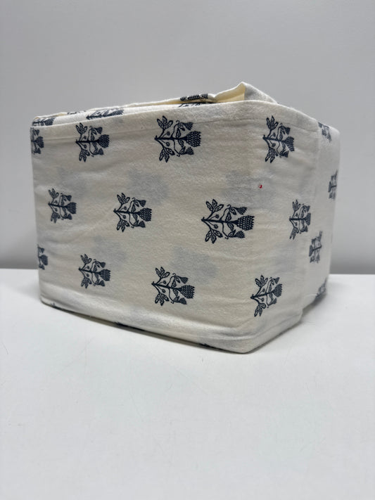 Queen Christmas Ultra Soft Flannel Sheet Set Blue Woodblock - Threshold