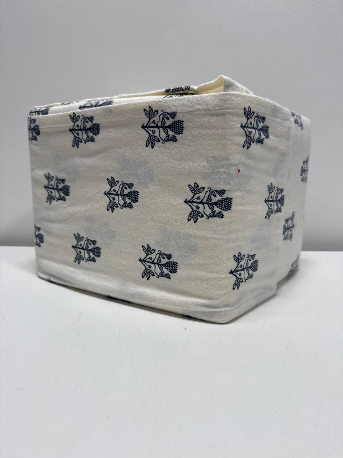 Queen Christmas Ultra Soft Flannel Sheet Set Blue Woodblock - Threshold