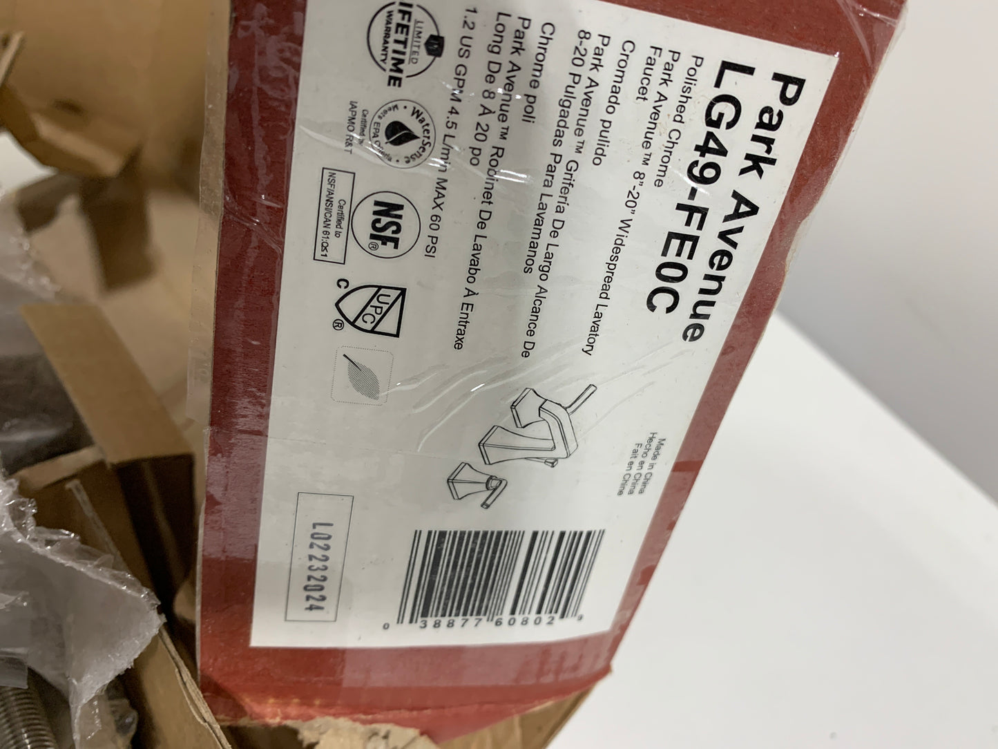 Pfister LG49-FE0 Park Avenue 1.2 GPM Widespread Bathroom Faucet