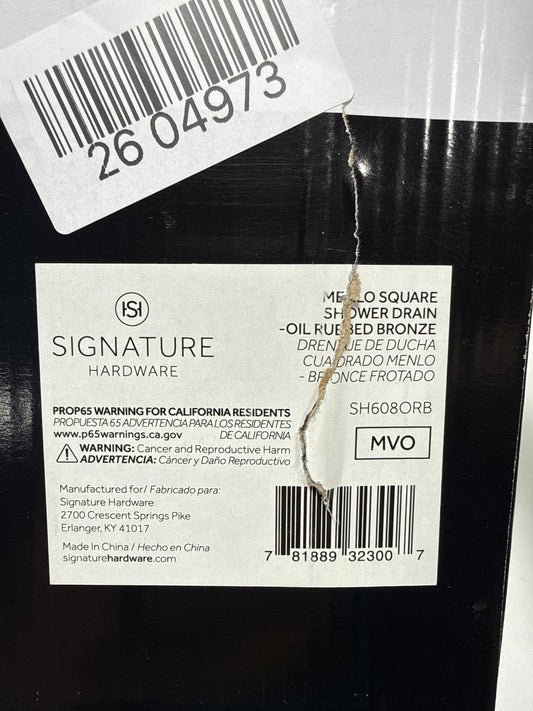Signature Hardware 446697 - Shower Drains Shower Accessories