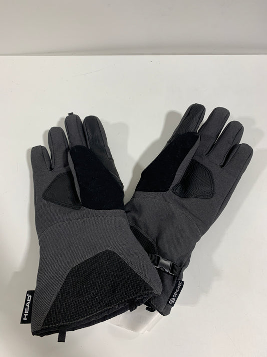 Head Unisex Insulated Ski Glove with Top Zipper Pocket Grey Gloves XS