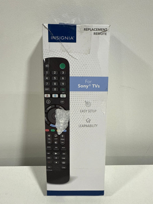 Insignia™ - Replacement Remote for Sony TVs - Black