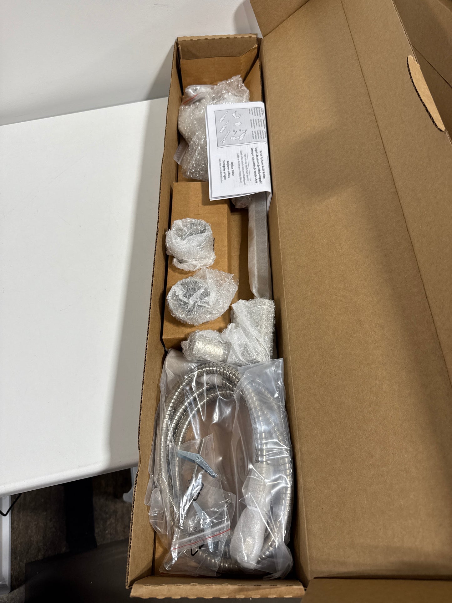 Moen 3671EPBN 5-Function Massaging Handshower with Toggle Pause, Includes 30-Inch Slide Bar and 69-Inch Hose, Brushed Nickel