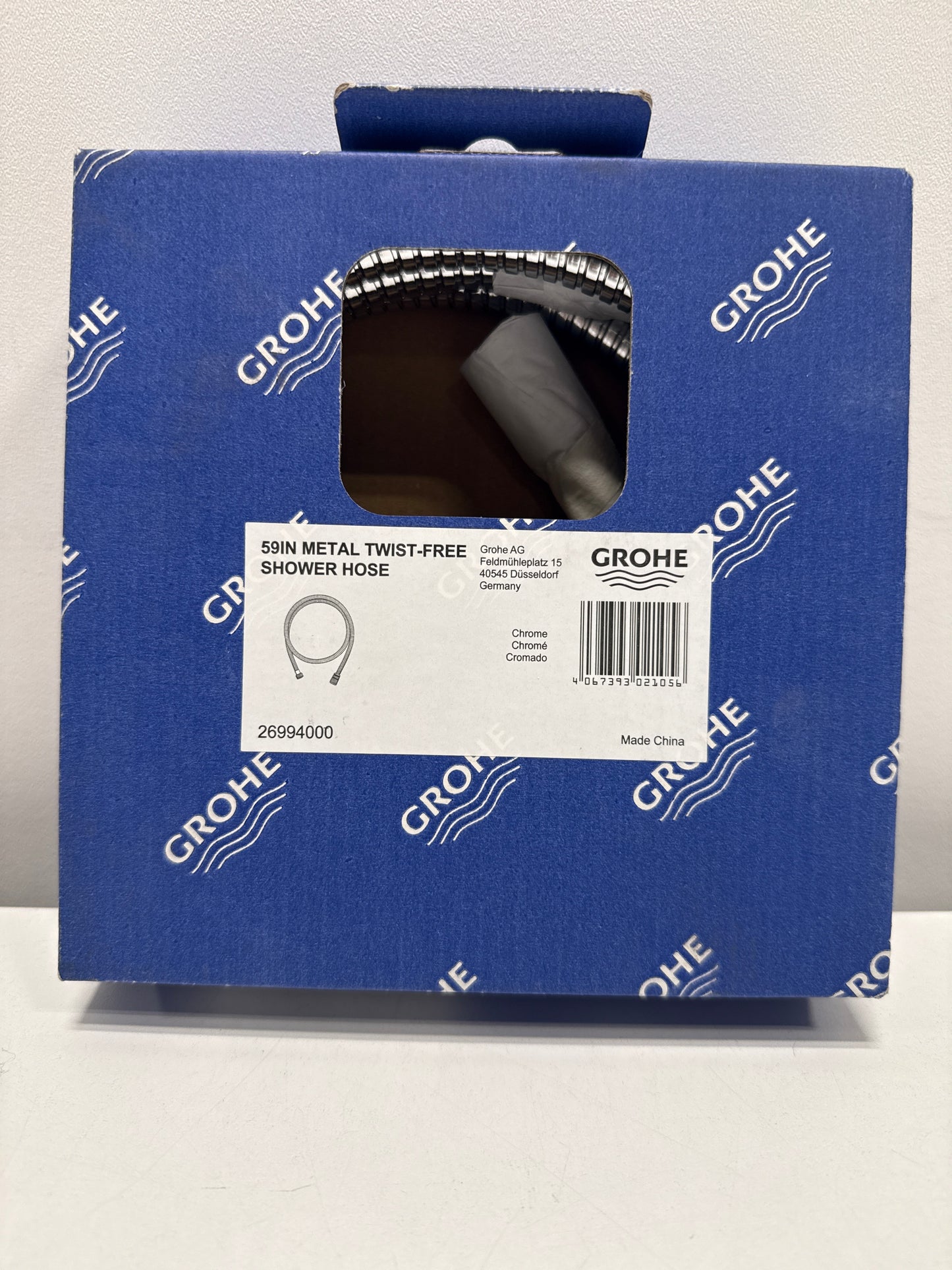 GROHE 26994000 Universal 59-Inch Metal Shower Hose, StarLight Chrome