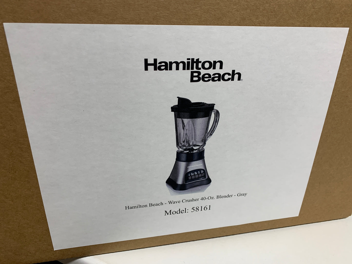 Hamilton Beach Wave Crusher Blender with Blend-in Travel Jar - 58161 - Grey