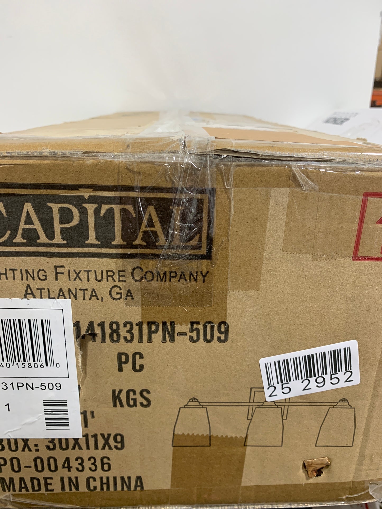 Capital Lighting Fixture Company Laurent 24 Inch 3 Light Bath Vanity Light Laurent - 141831PN-509 - Transitional