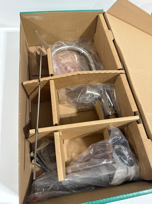 hansgrohe Logis Modern Low Flow Water Saving 1-Handle 1 12-inch Tall Bathroom Sink Faucet in Brushed Nickel, 71130821