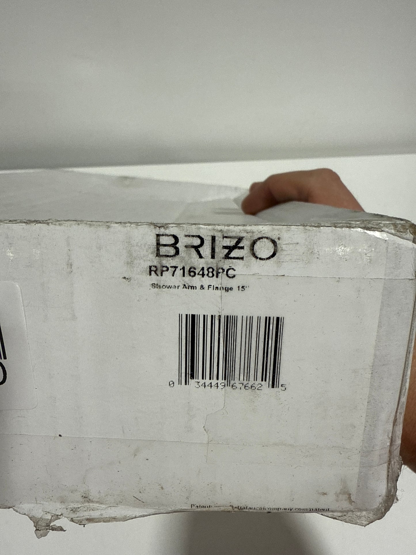 Brizo Brizo Universal Showering: 16" Linear Round Wall Mount Shower Arm and Flange