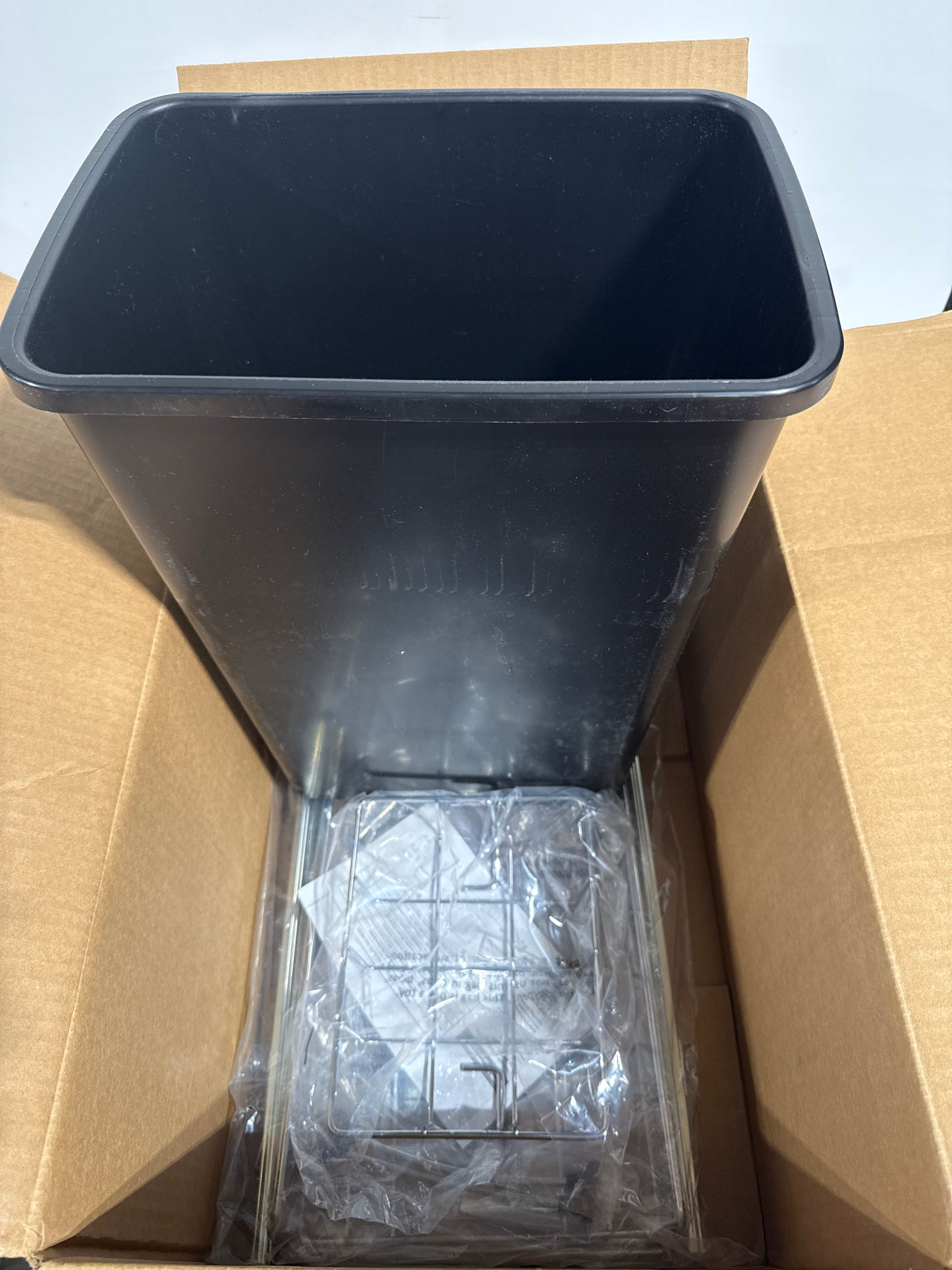 See Desc Rev-a-Shelf RV-12KD-C S Classic 10-1/2’’W Steel Frame 35 Qt / 8.75 Gallon Pull Out Slide Out Trash Can System