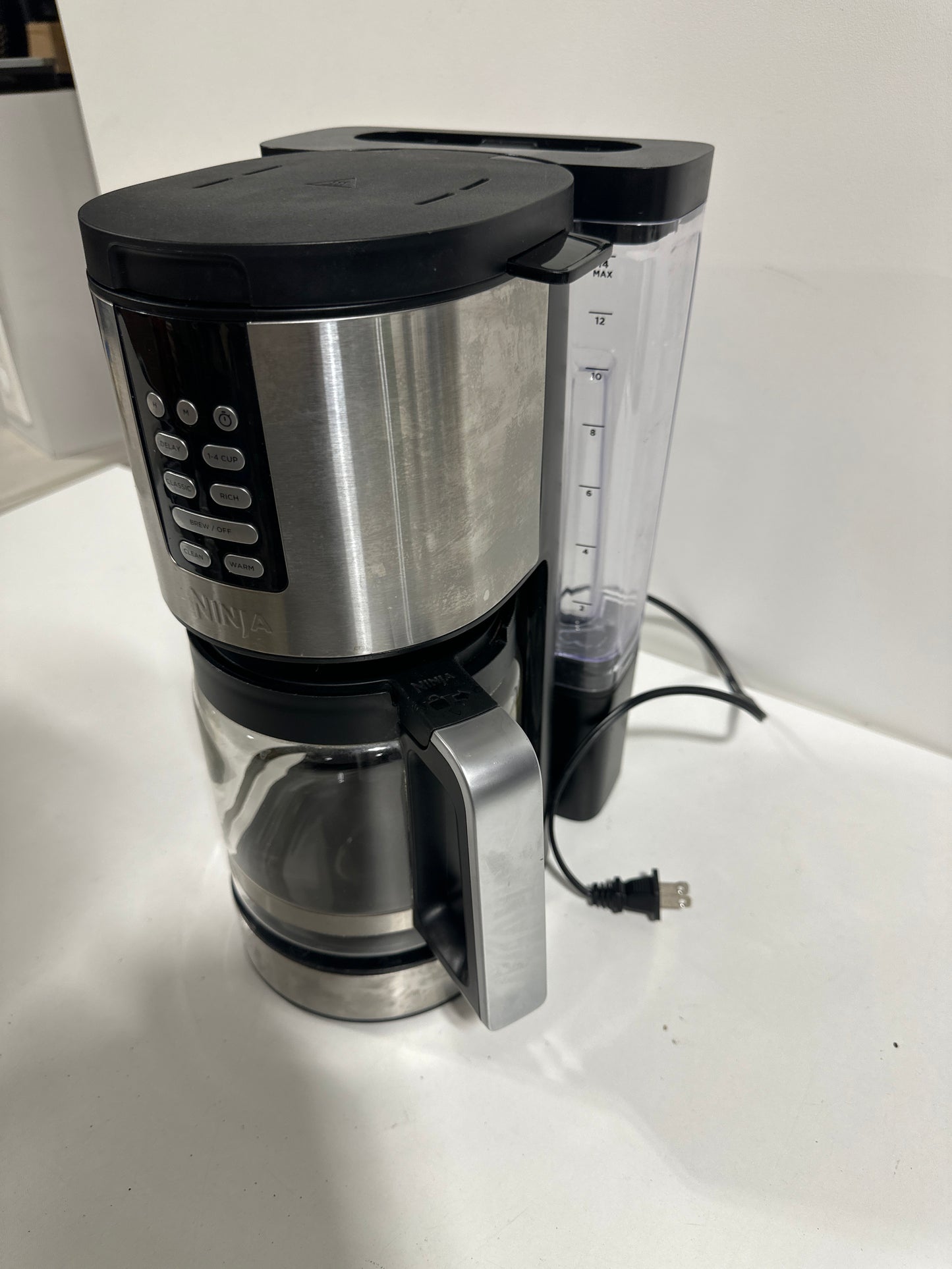 Used NINJA Programmable XL 14- Cup Black Stainless Steel Drip Coffee Maker PRO