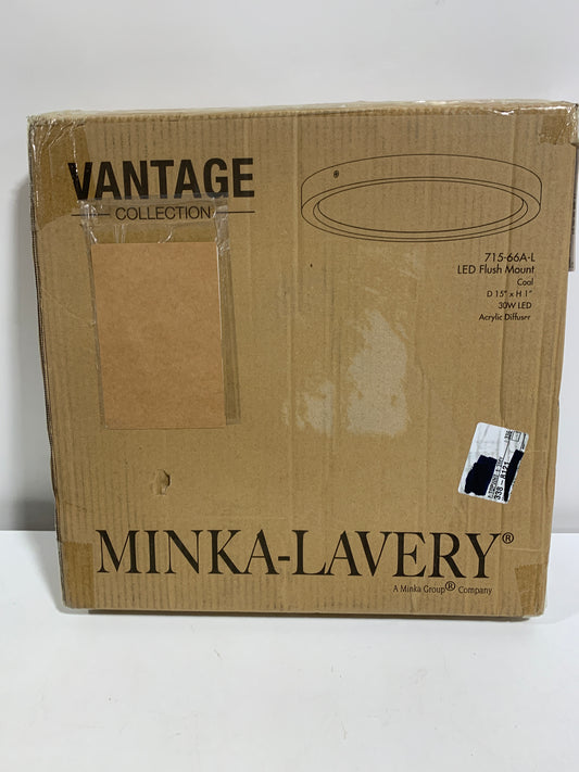 Minka Lavery LED Round Flushmount Light - 715-66A-L