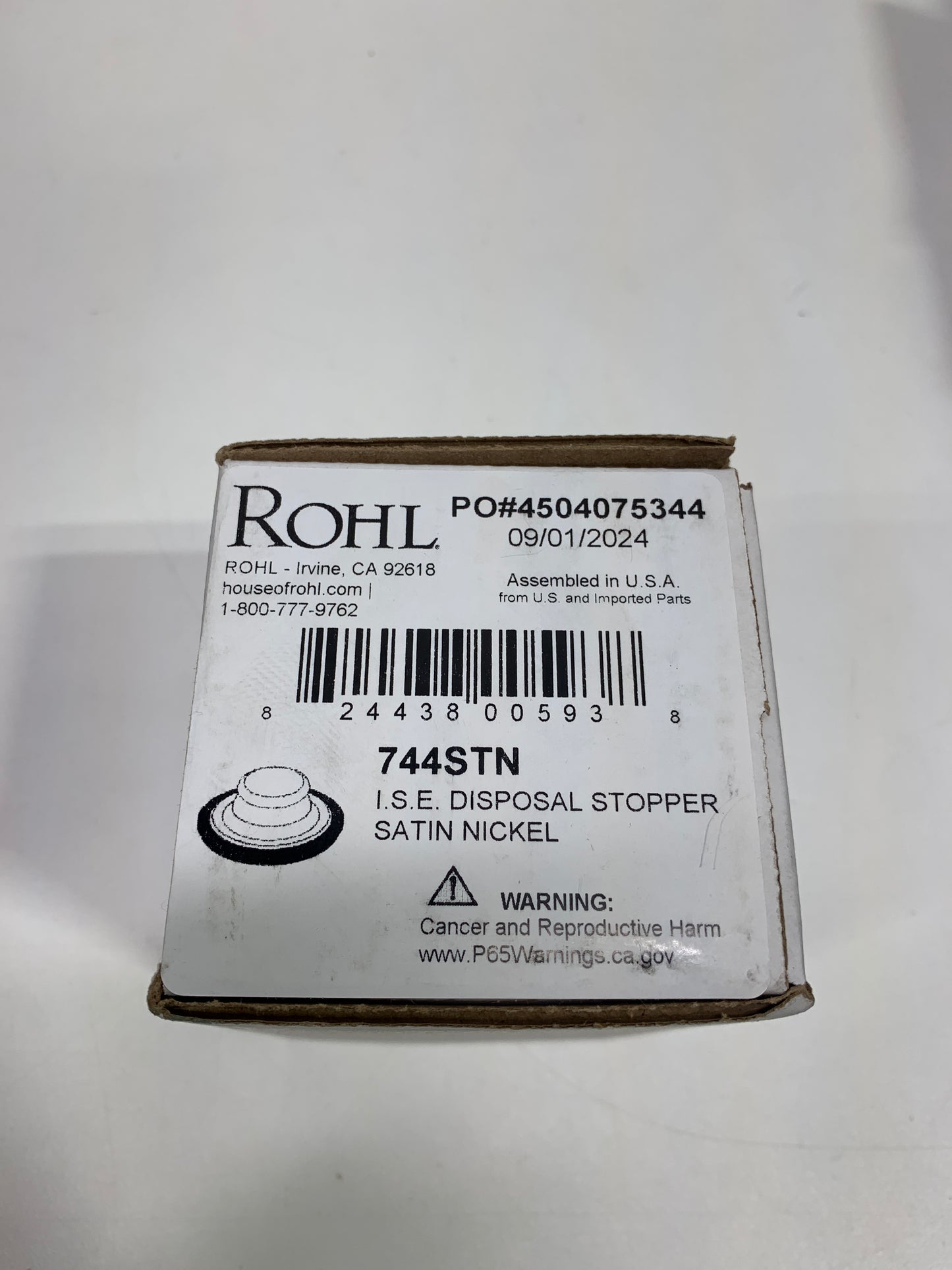 Rohl 744STN Kitchen Accessories, Satin Nickel