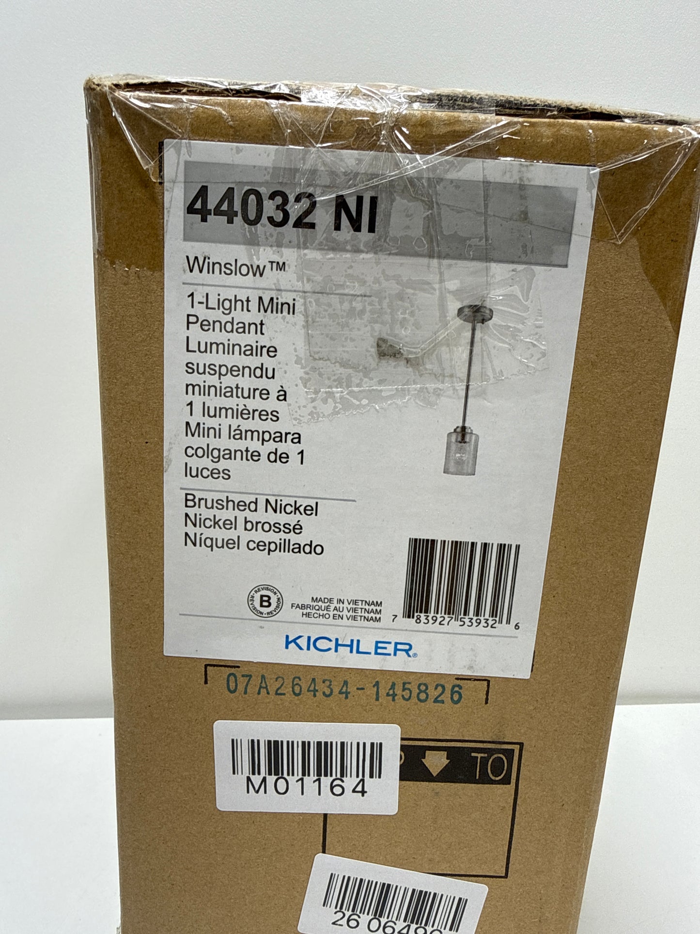 Kichler Lighting Winslow 4 Inch Mini Pendant Winslow - 44032NI - Transitional