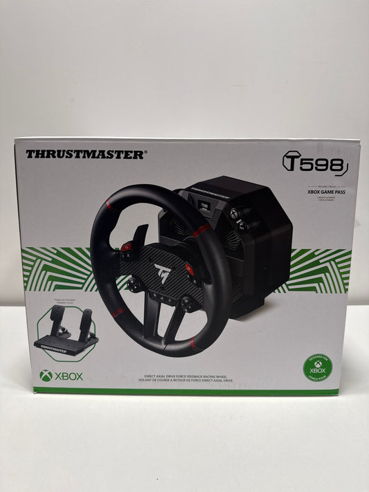 Thrustmaster - T598X, Direct Axial DriveForce Feedback Racing Wheel and Pedal Set for Xbox One, Xbox Series X, Xbox Series S, Windows - Black