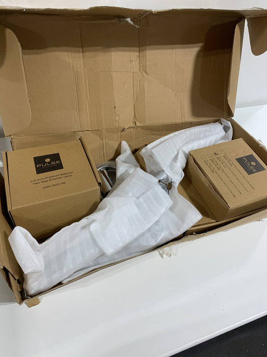 Refuge 6-Spray Patterns with 1.8 GPM 10 in. Wall Mounted Dual Showerheads with Slide Bar and Valve in Chrome