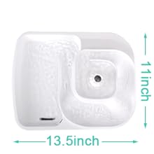 Dog Water Fountain 2.1GAL/270oz/8L Pet Cat Water Fountain, Dog Water Fountain Bowl for Extra Large,Medium,Small Dogs and Cats,Multiple Pets Family,with 4 Filters,Smart LED Pump,Cleaning Tool