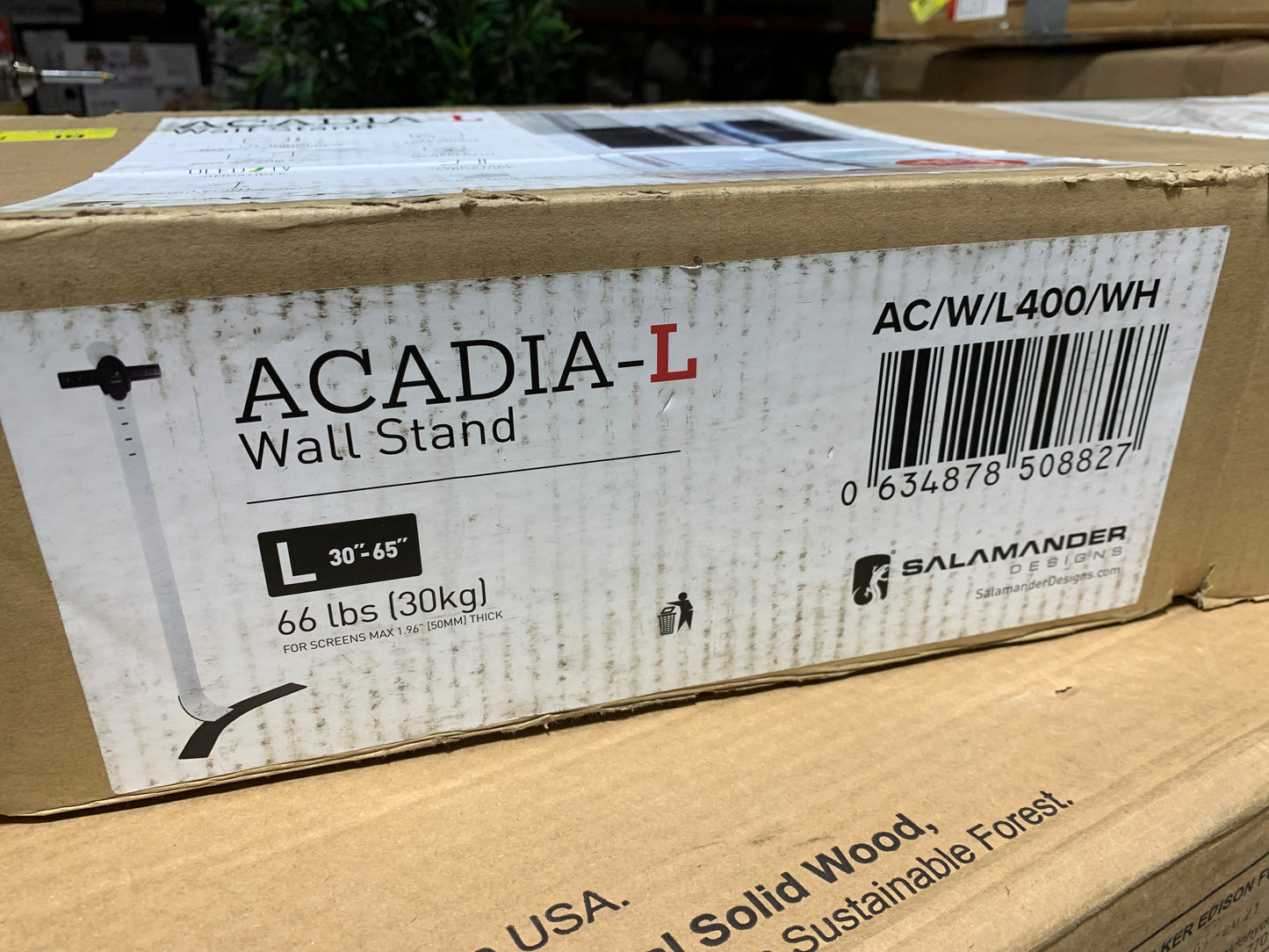 Salamander Acadia Large Fixed Height Wall Stand for 30" - 65" TV