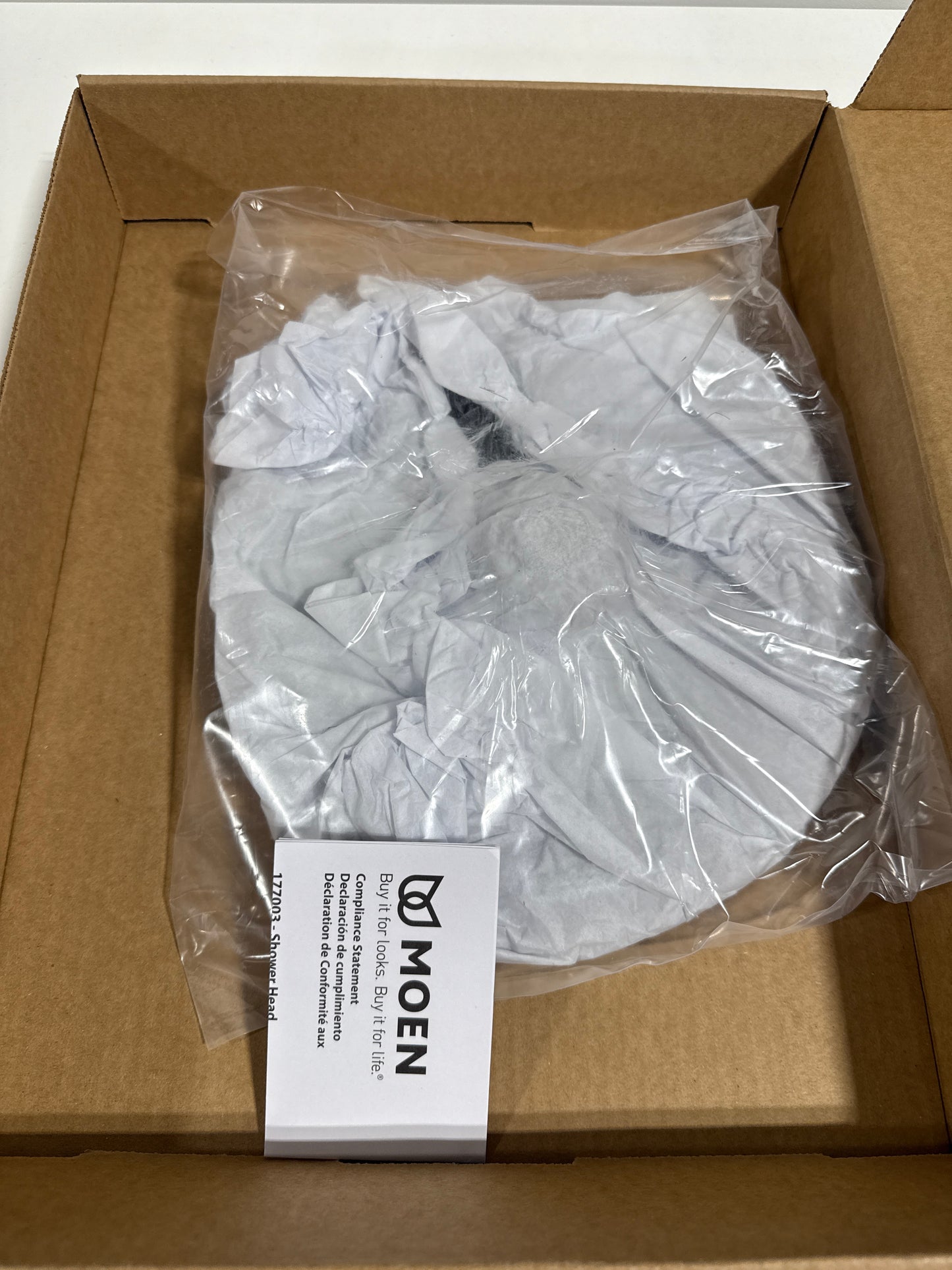 Moen S112EPWR 10-Inch Single Function Eco-Performance Rainshower Showerhead with Immersion Rainshower Technology, Wrought Iron