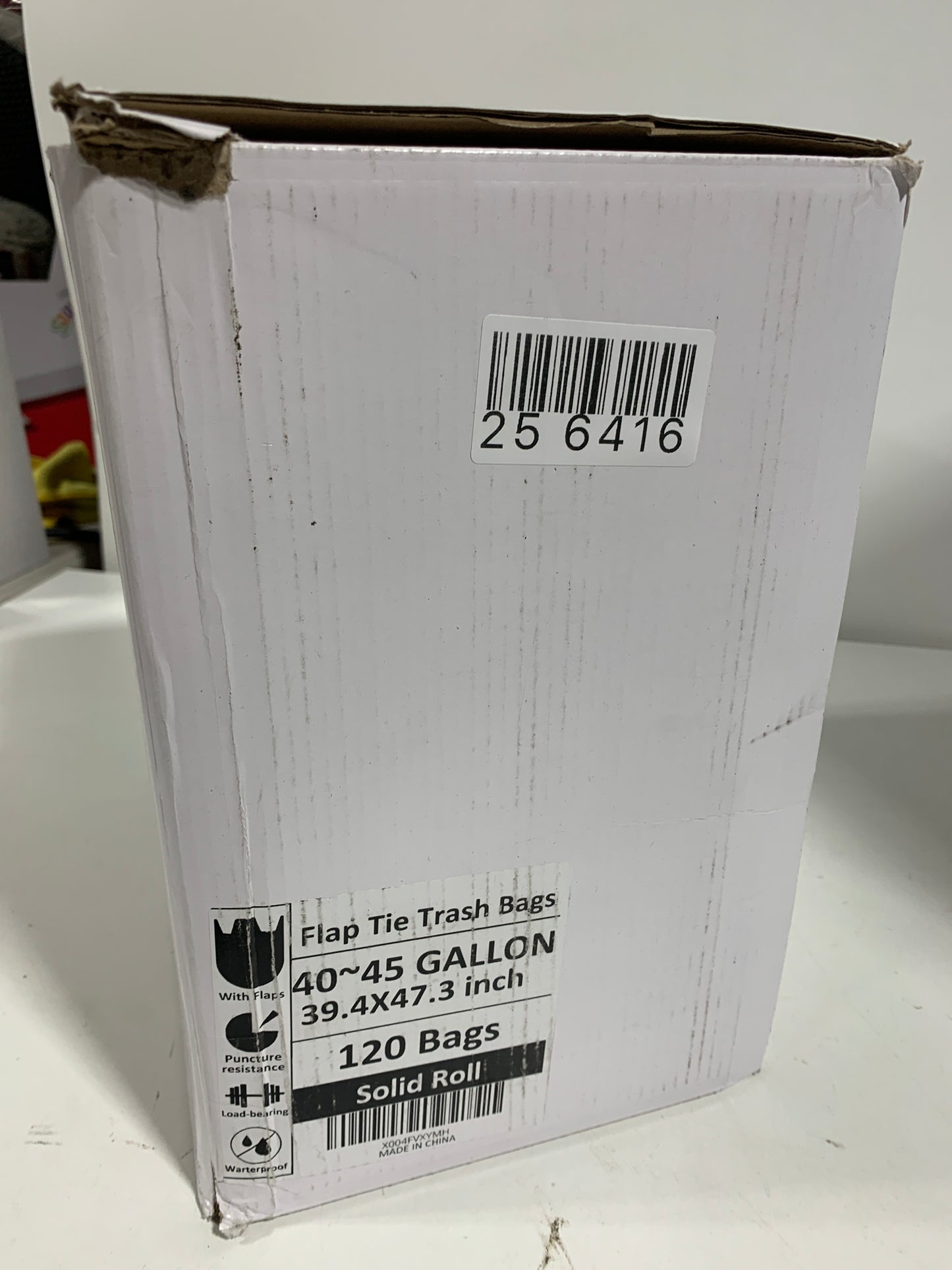 23 Gallon Slim Jim Heavy Duty Trash Bags 1.1 Mil THICK 120 Count with 4 Innovative Flap Ties Compatible with Rubbermaid & Winco & United Solutions 23 Gallon Slim Jim Trash Can Tear & Leak Resistant