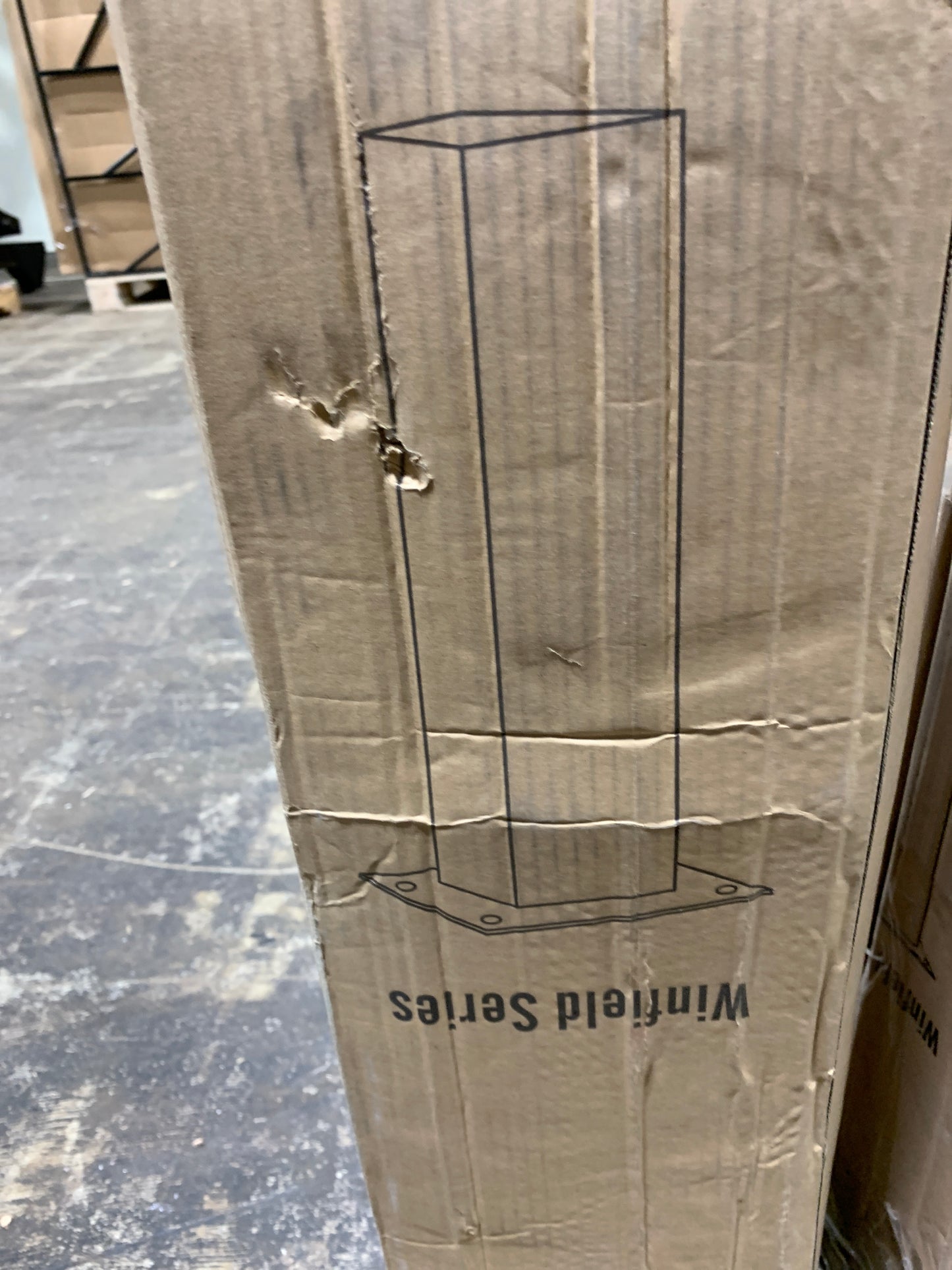 WF-VACPST 4 X 4 in. Steel Powder Coated Post for Vacation Mailbox, Black