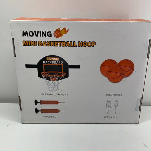 Moving Basketball Hoop Indoor for Kids and Adults, Pro Mini Basketball Hoop Over The Door with 3 Balls & 2 Air Pump, Toys for Age 6+