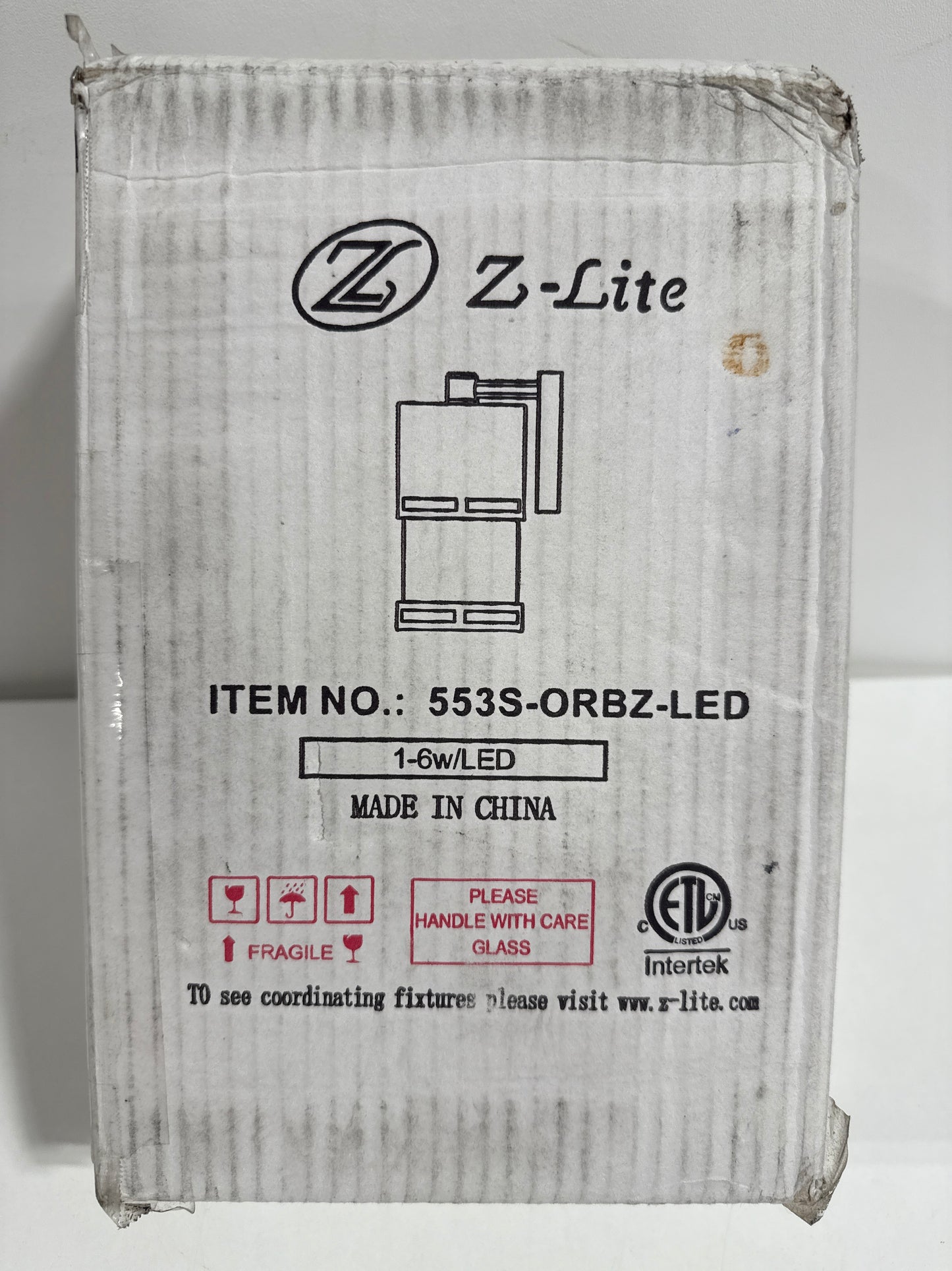 Z-Lite 553S-LED Luminata 8" Tall LED Cylinder Wall Sconce with Clear Glass - 2700K Oil Rubbed Bronze