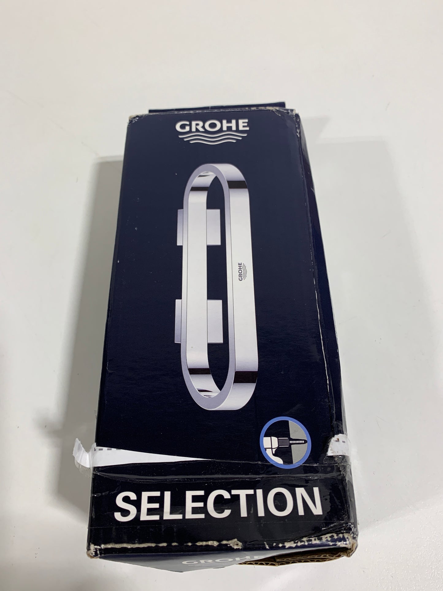 Grohe 41 035 Selection 8" Wall Mounted Towel Ring Brushed Nickel