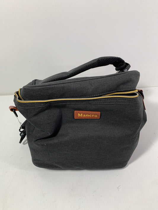 Mancro Breastmilk Cooler Bag with Ice Pack, Fits 6 Baby Bottles Up to 9 Ounce Insulated Bottle Bag, Breast Milk on The go Strap, for Nursing Mom Daycare, Black