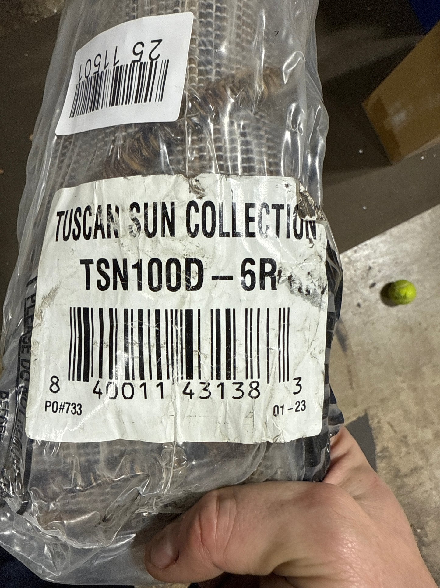 JONATHAN Y Lighting TSN100-6R Tuscan Sun Collection 6-1/2' X 6-1/2' Polypropylene Solid Indoor/Outdoor Area Rug Brown Home Decor Rugs Area Rugs