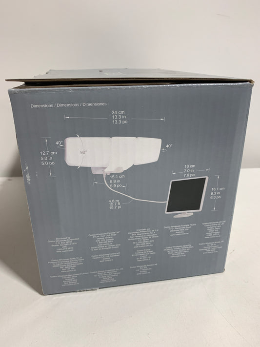 Lutec Motion Activated Solar Security LED Light Triple Head 2500 Lumens