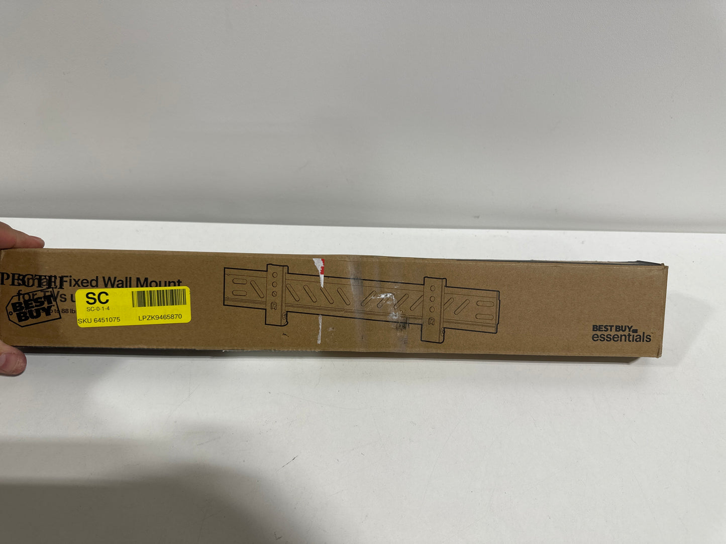 Best Buy Essentials - Fixed TV Wall Mount for Most TVs up to 50" - Black