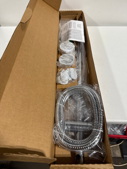 Moen Chrome Eco-Performance 5-Function Handheld Removable Shower Head, Adjustable 30-Inch Slide Bar and 69-Inch Long Hose, 3558EP