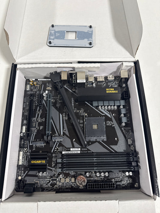 For Parts GIGABYTE B550M DS3H AC R2 Supports AMD AM4 Ryzen 5000 G-Series, AMD Ryzen 5000 Series, AMD Ryzen 4000 G-Series, AMD Ryzen 3000 G-Series, and AMD