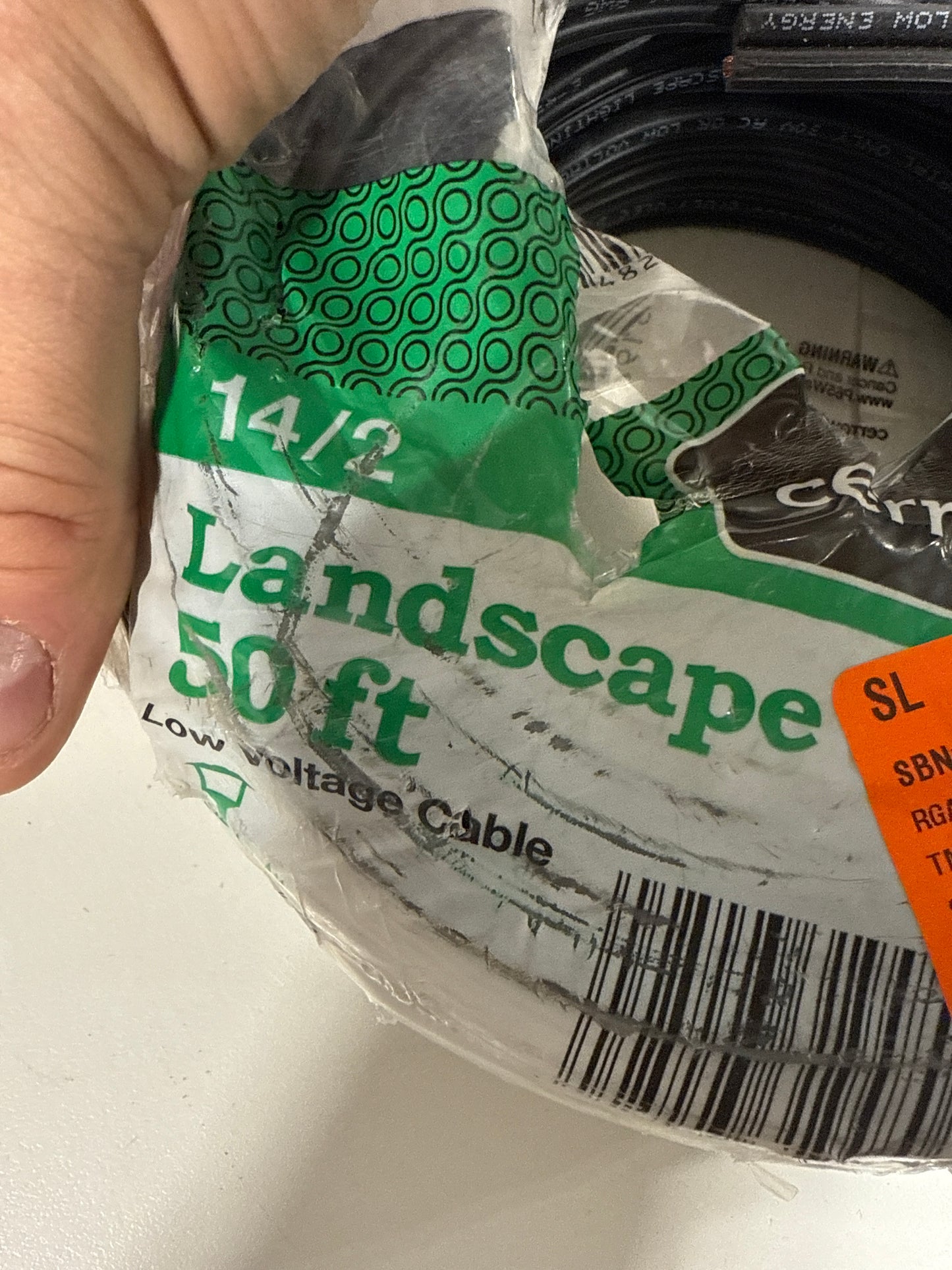 Cerrowire 50 ft. 14/2 Black Stranded Low-Voltage Landscape Lighting Wire