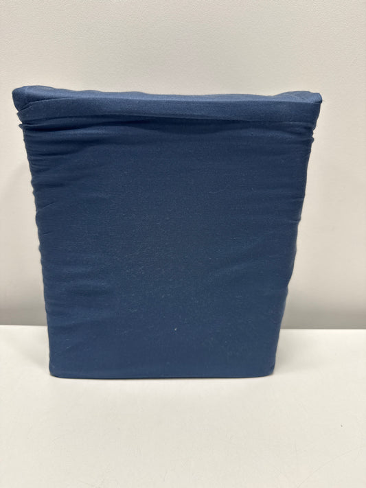 Queen Solid Performance 400 Thread Count Sheet Set Metallic Blue - Thresholdโข: Cotton Sateen, Wrinkle-Resistant, OEKO-TEX Certified