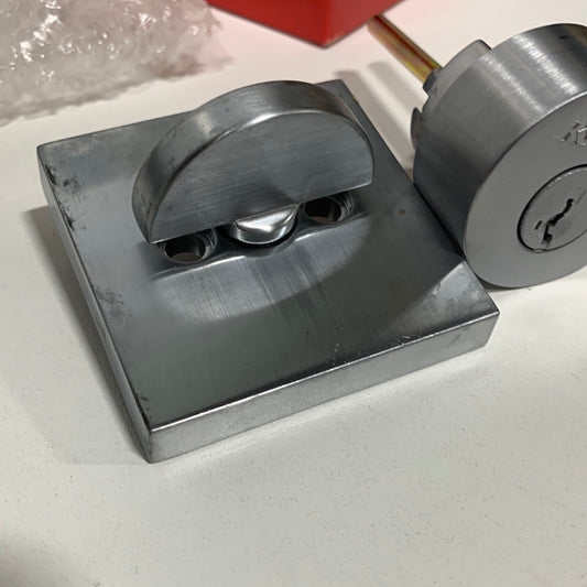 See Desc Halifax Single Cylinder Square Deadbolt -158 Series with Smartkey - Boxpack