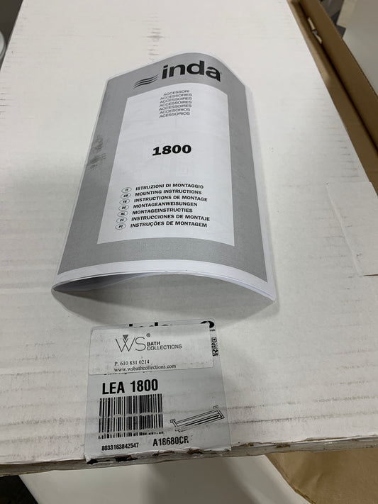 WS Bath Collections Lea A19680 CR26.4" Towel Rack